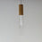 ET2 Lighting Reeds LED Pendant, Gold/Clear Ribbed