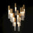 ET2 Lighting Reeds LED Pendant, Gold/Clear Ribbed