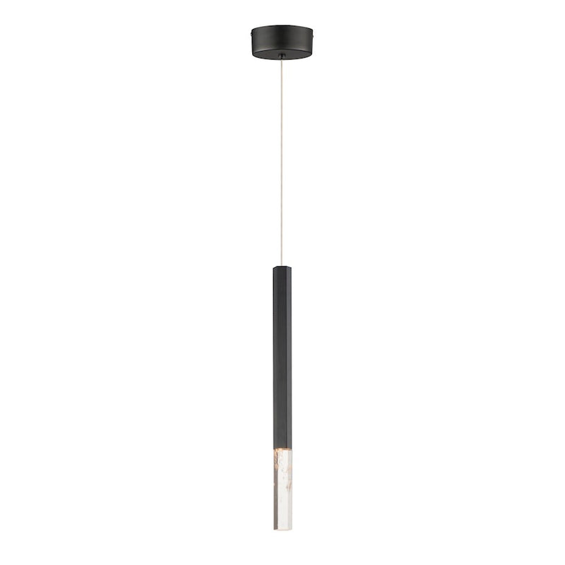 ET2 Lighting Diaphane LED 1-Light 20" Pendant, Black