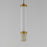 ET2 Lighting Travertine 2Lt LED Pendant, Travertine/Gold/White