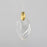 ET2 Lighting Pebble 1Lt LED Pendant, Black/Gold/Clear Crystal