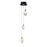 ET2 Lighting Pebble 3Lt LED Pendant, Black/Gold/Clear Crystal - E11073-122BKPG