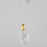 ET2 Lighting Pebble 3Lt LED Pendant, Black/Gold/Clear Crystal