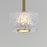 ET2 Lighting Elysian 1 Light LED Pendant, Brass/Ripple