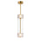 ET2 Lighting Elysian 2 Light LED Pendant, Brass/Ripple - E11082-124NAB