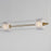 ET2 Lighting Elysian 4 Light LED Linear Pendant, Brass/Ripple