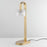 ET2 Lighting Elysian 1 Light LED Table Lamp, Brass/Ripple