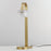 ET2 Lighting Elysian 1 Light LED Table Lamp, Brass/Ripple