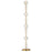 ET2 Lighting Elysian 4 Light LED Floor Lamp, Brass/Ripple - E11088-124NAB