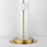 ET2 Lighting Elysian 4 Light LED Floor Lamp, Brass/Ripple