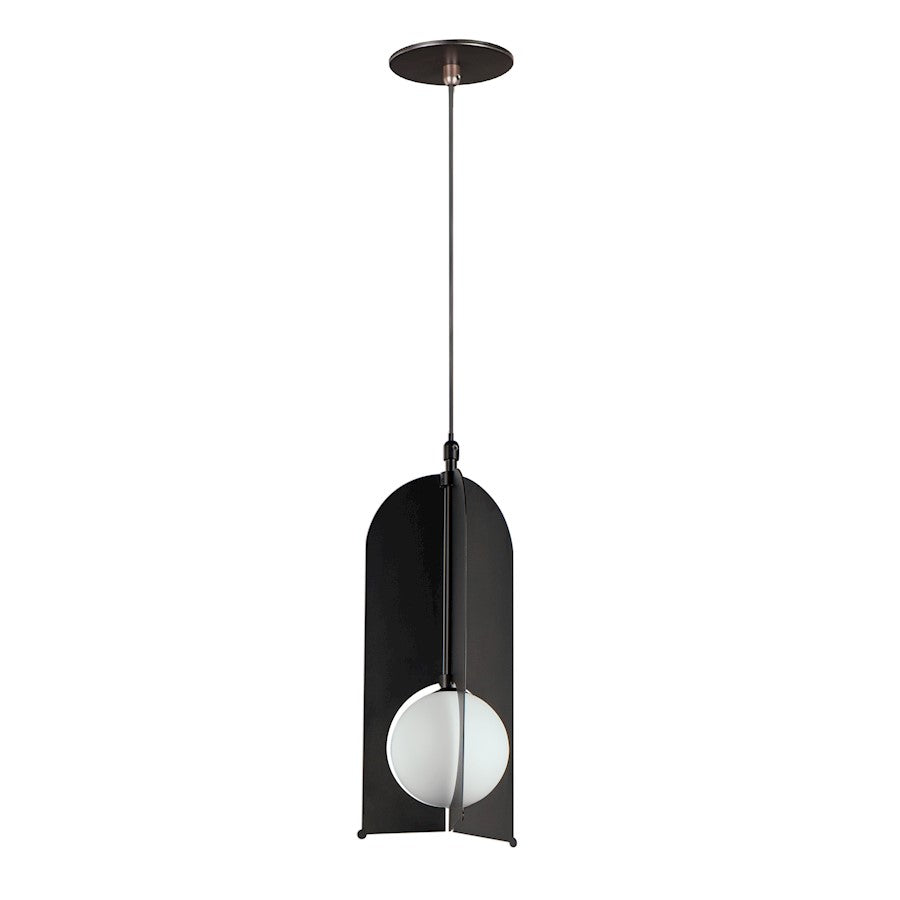 ET2 Lighting Pendulum 1-Light Mini Pendant, Black