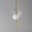 ET2 Lighting Martini 1 Light 12" LED Pendant, Brass/Clear/White