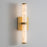 ET2 Lighting Aragon 2-Light 17" Bath Vanity, White Alabaster/Gold