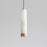 ET2 Lighting Aragon 1 Light 9" LED Pendant, White Alabaster/Gold