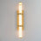 ET2 Lighting Aragon 3 Light 26" Bath Vanity, White Alabaster/Gold