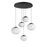 ET2 Lighting Nimbus 5-Light LED Pendant, Black/White Cirrus - E11525-113BK