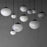 ET2 Lighting Nimbus 10-Light LED Pendant, Black/White Cirrus