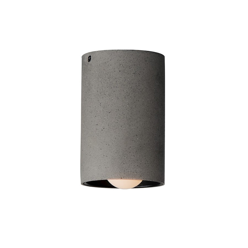 ET2 Lighting Pilar 1 Light LED Flush Mount, Greystone