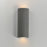 ET2 Lighting Pilar 2Lt LED Outdoor Cylinder Wall Sconce, Greystone