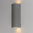 ET2 Lighting Pilar 2Lt LED Outdoor Cylinder Wall Sconce, Greystone