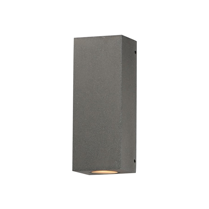 ET2 Lighting Pilar 2 Light LED Outdoor Wall Sconce, Greystone