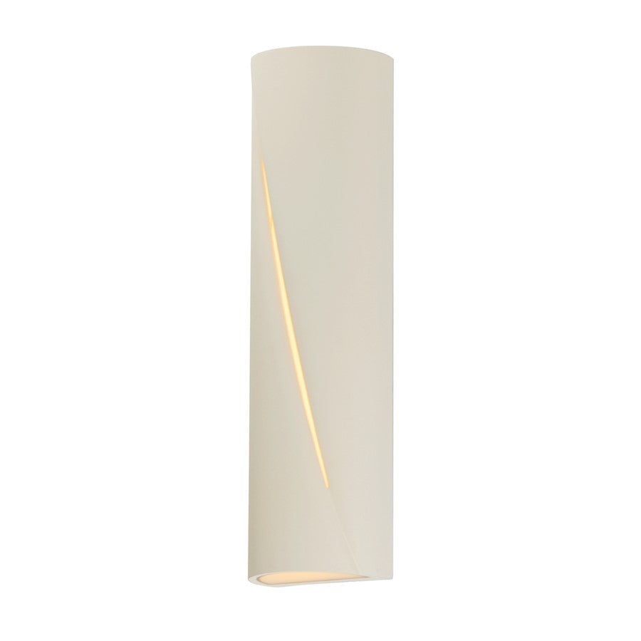 ET2 Lighting Puff 1 Light 22" LED Outdoor Wall Sconce, Chaulk White - E14396-CHK