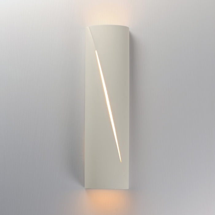 ET2 Lighting Puff 1 Light 22" LED Outdoor Wall Sconce, Chaulk White