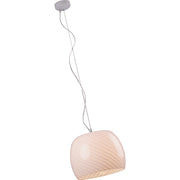 ET2 Lighting Ripple 1 Light Pendant, White Ripple - E20150-13