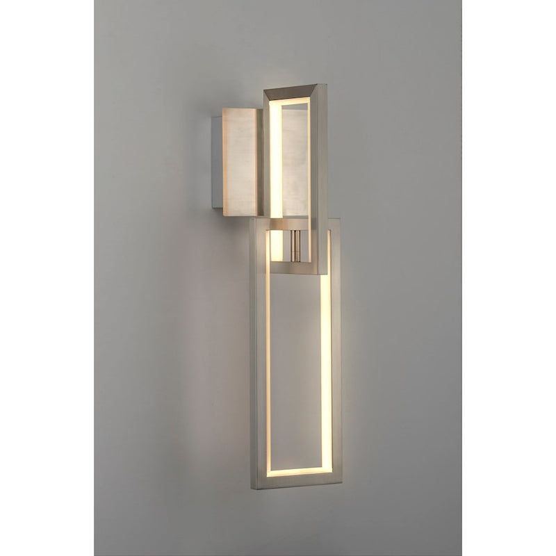ET2 Lighting Link LED Wall Sconce, Satin Nickel