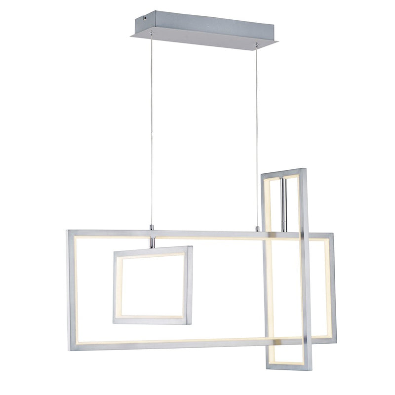 ET2 Lighting Link LED 3-Light Pendant, Satin Nickel