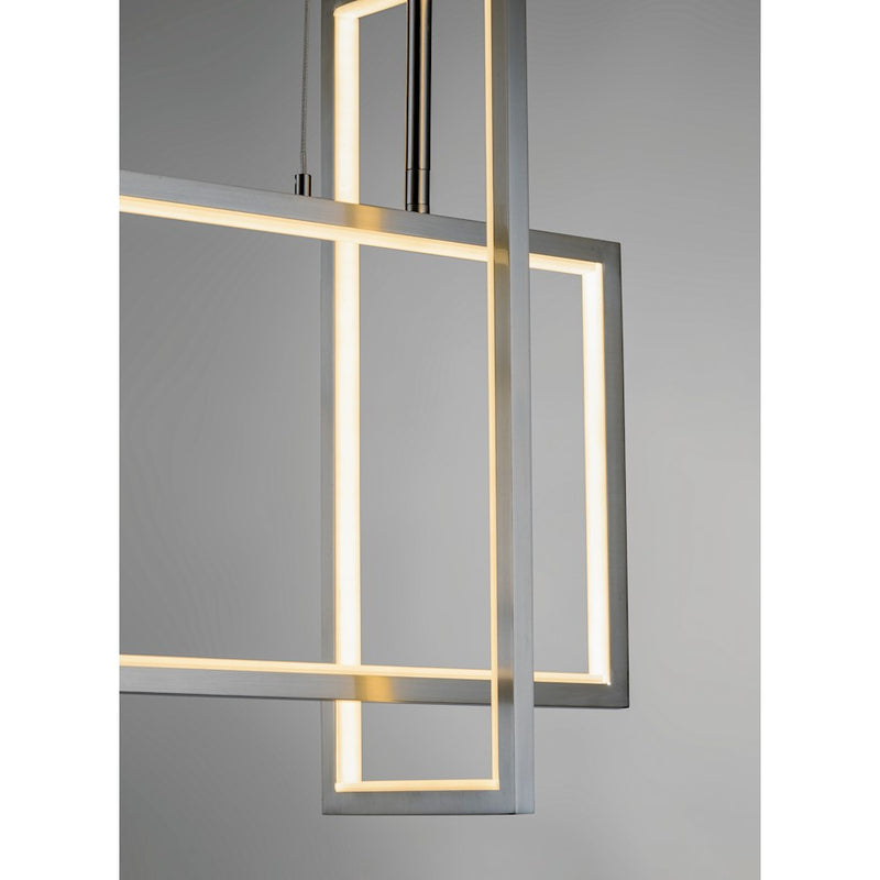 ET2 Lighting Link LED 3-Light Pendant, Satin Nickel
