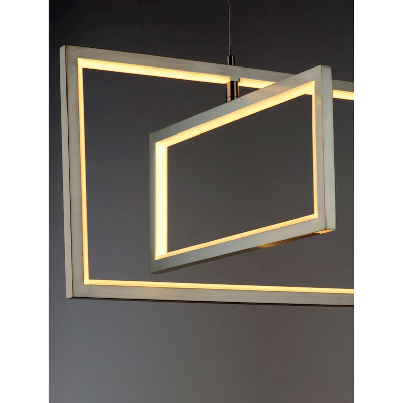 ET2 Lighting Link LED 3-Light Pendant, Satin Nickel