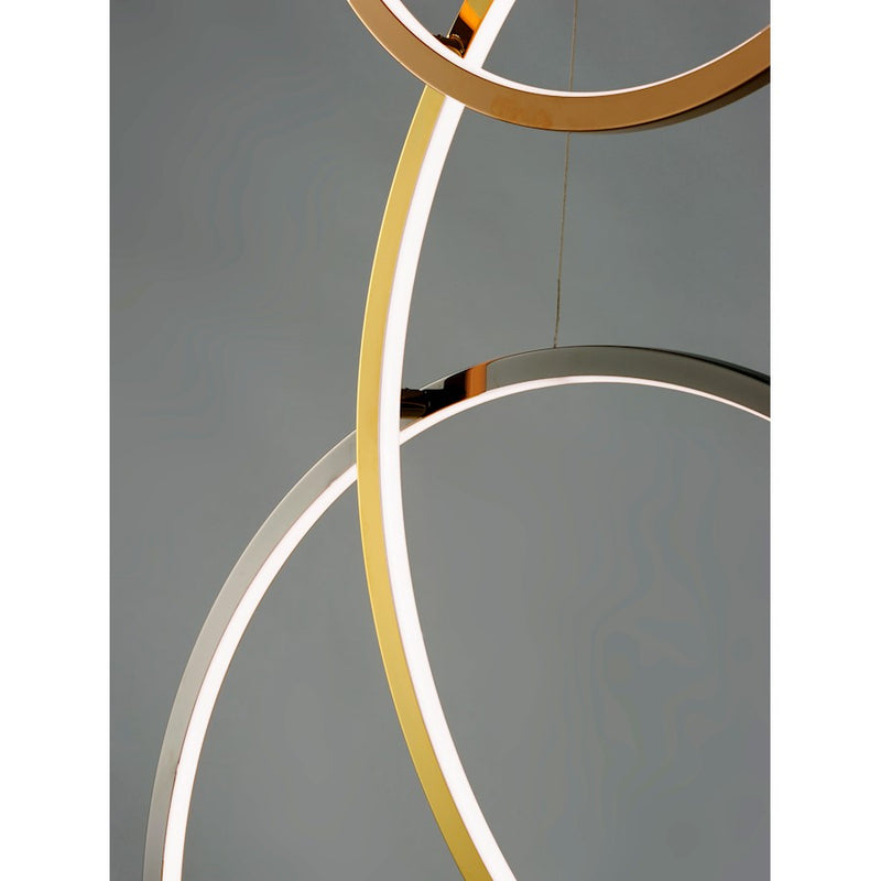 ET2 Lighting Union 5 Light Pendant, Multi-Plated