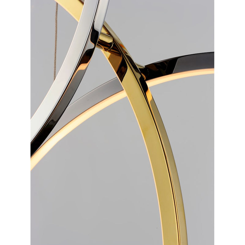 ET2 Lighting Union 5 Light Pendant, Multi-Plated