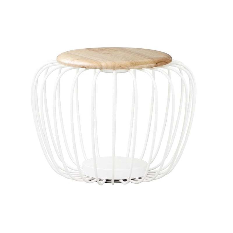 ET2 Lighting Cage 15' Floor Lamp, White and Navaho White