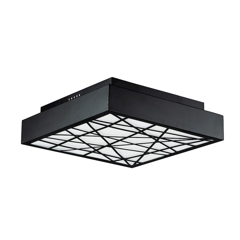 ET2 Lighting Intersect Large Flush Mount, Black