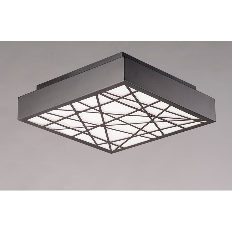 ET2 Lighting Intersect Large Flush Mount, Black