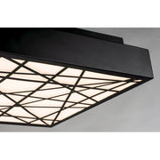 ET2 Lighting Intersect Large Flush Mount, Black