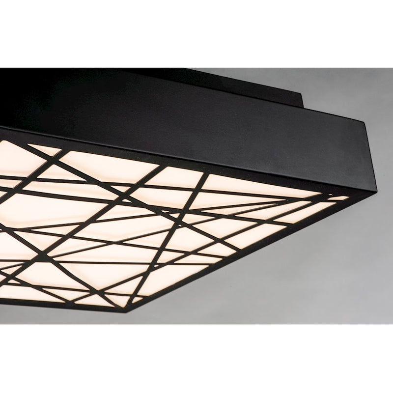 ET2 Lighting Intersect Large Flush Mount, Black