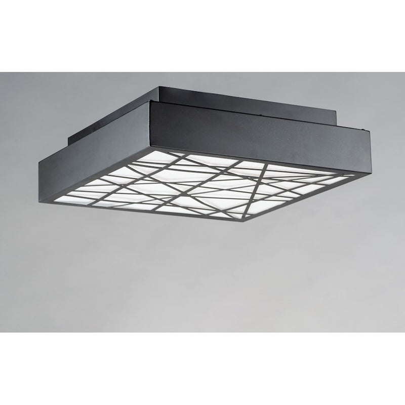 ET2 Lighting Intersect Large Flush Mount, Black