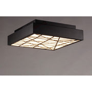 ET2 Lighting Intersect Large Flush Mount, Black