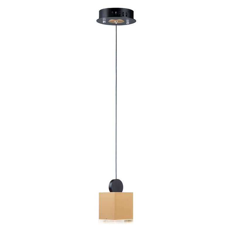 ET2 Lighting Nob Small LED Pendant, Black/Gold