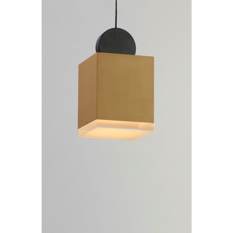 ET2 Lighting Nob Small LED Pendant, Black/Gold