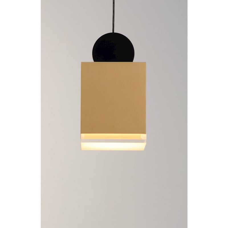 ET2 Lighting Nob Small LED Pendant, Black/Gold