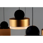 ET2 Lighting Nob LED 12-Light Pendant, Black/Gold