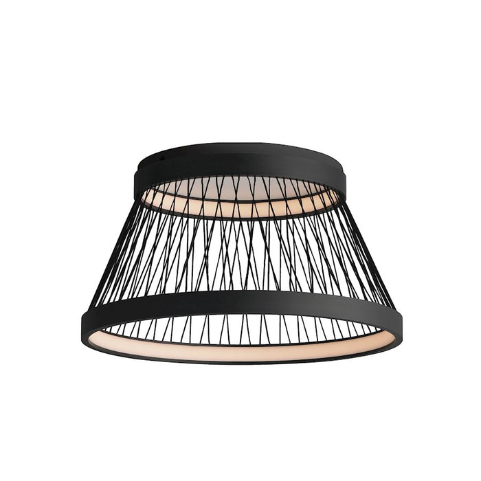 ET2 Lighting Loom 2 Light 23" LED Flush Mount, Black - E20980-BK