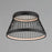 ET2 Lighting Loom 2 Light 23" LED Flush Mount, Black