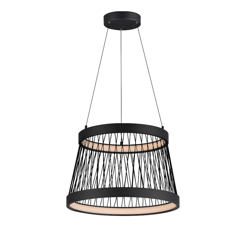 ET2 Lighting Loom 2 Light 20" LED Pendant, Black