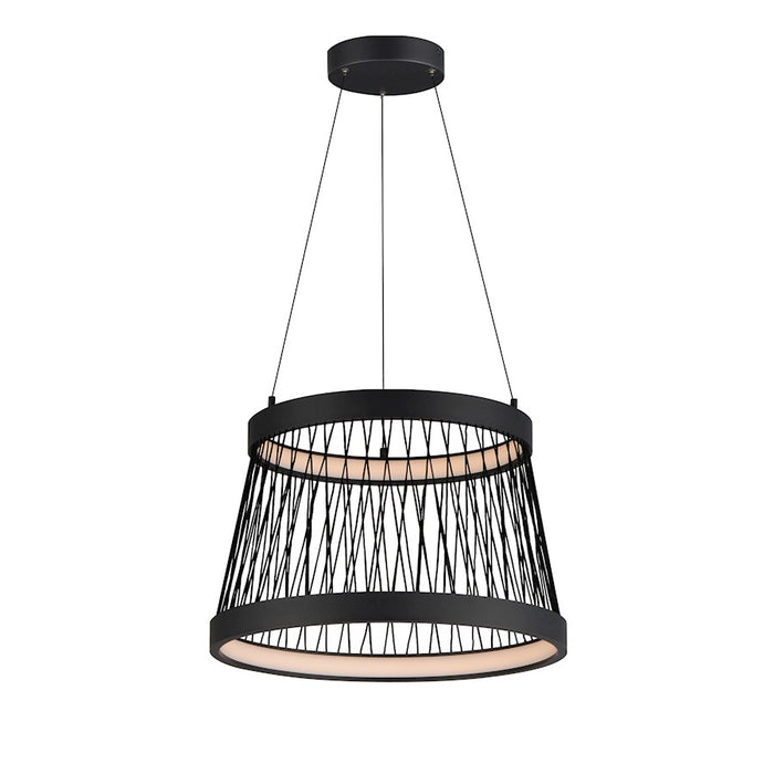 ET2 Lighting Loom 2 Light 20" LED Pendant, Black - E20982-BK