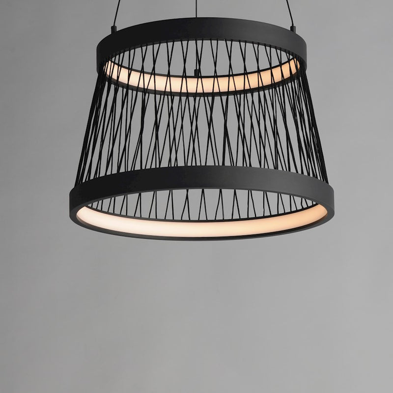 ET2 Lighting Loom 2 Light 20" LED Pendant, Black